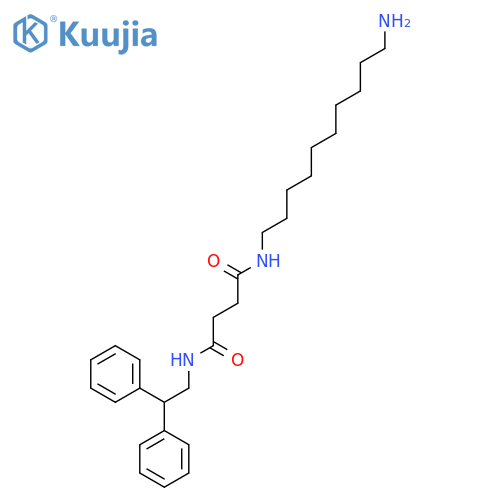BUTANEDIAMIDE, N-(10-AMINODECYL)-N'-(2,2-DIPHENYLETHYL)- structure