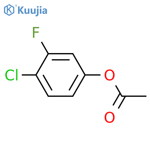 4-Chloro-3-fluorophenyl acetate structure