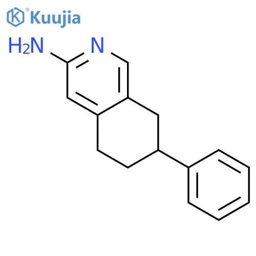 5,6,7,8-tetrahydro-7-phenyl-3-Isoquinolinamine structure