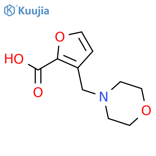 3-[(morpholin-4-yl)methyl]furan-2-carboxylic acid structure