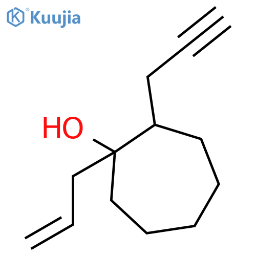 CYCLOHEPTANOL, 1-(2-PROPENYL)-2-(2-PROPYNYL)- structure