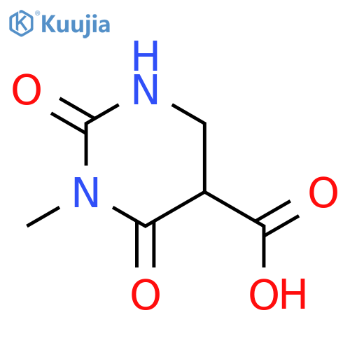 5-PYRIMIDINECARBOXYLIC ACID, HEXAHYDRO-1-METHYL-2,6-DIOXO- structure