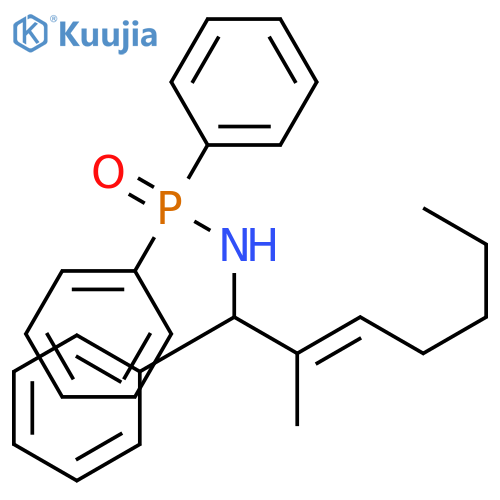 Phosphinic amide, N-[(2E)-2-methyl-1-phenyl-2-heptenyl]-P,P-diphenyl- structure