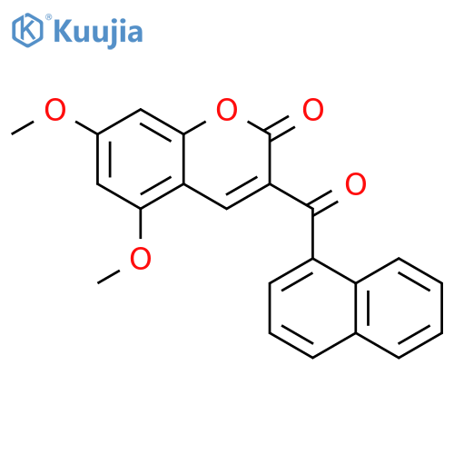 5,7-Dimethoxy-3-(1-naphthoyl)coumarin structure