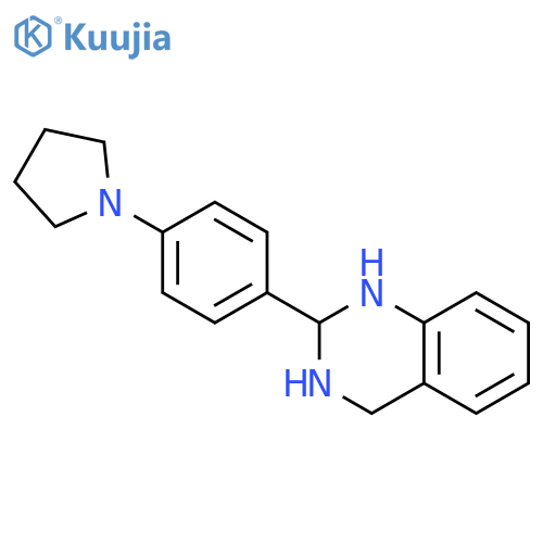 QUINAZOLINE, 1,2,3,4-TETRAHYDRO-2-[4-(1-PYRROLIDINYL)PHENYL]- structure