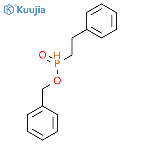 Phosphinic acid, (2-phenylethyl)-, phenylmethyl ester structure