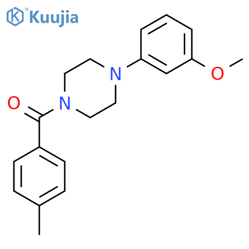 Piperazine, 1-(3-methoxyphenyl)-4-(4-methylbenzoyl)- structure
