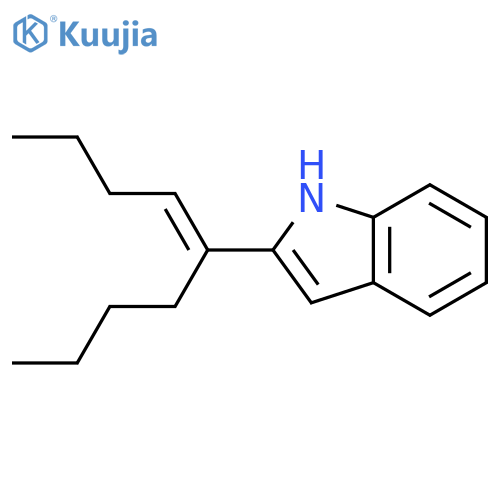 1H-INDOLE, 2-[(1Z)-1-BUTYL-1-PENTENYL]- structure