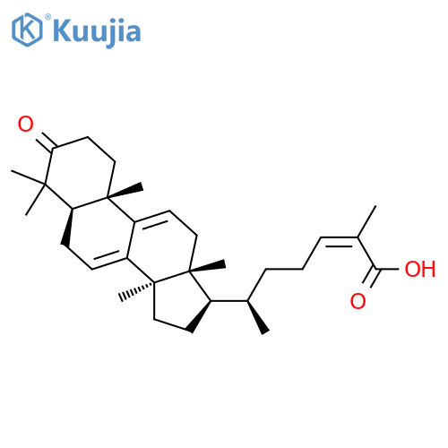 Lanosta-7,9(11),24-trien-26-oic acid, 3-oxo-, (24Z)- structure