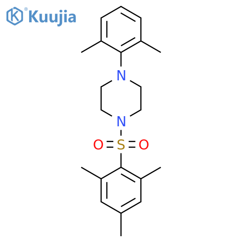1-(2,6-dimethylphenyl)-4-(2,4,6-trimethylbenzenesulfonyl)piperazine structure