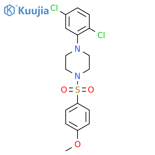 1-(2,5-dichlorophenyl)-4-(4-methoxybenzenesulfonyl)piperazine structure