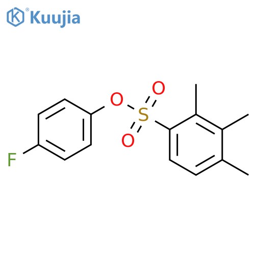 4-fluorophenyl 2,3,4-trimethylbenzene-1-sulfonate structure