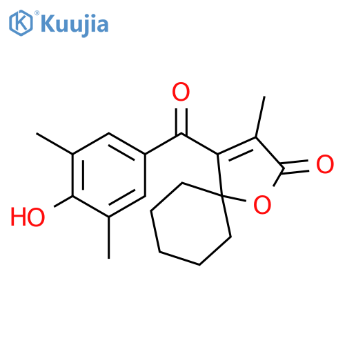 4-[(4-hydroxy-3,5-dimethylphenyl)carbonyl]-3-methyl-1-oxaspiro[4.5]dec-3-en-2-one structure
