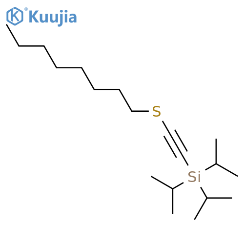 SILANE, TRIS(1-METHYLETHYL)[(OCTYLTHIO)ETHYNYL]- structure