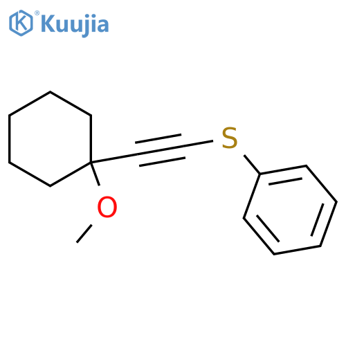 BENZENE, [[(1-METHOXYCYCLOHEXYL)ETHYNYL]THIO]- structure