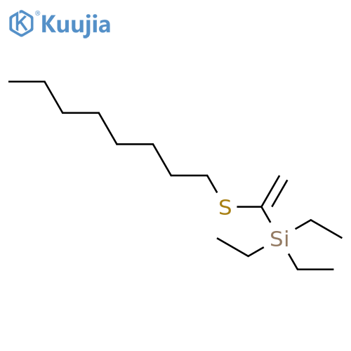 SILANE, TRIETHYL[1-(OCTYLTHIO)ETHENYL]- structure