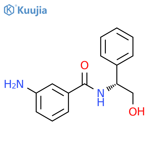 Benzamide, 3-amino-N-[(1R)-2-hydroxy-1-phenylethyl]- structure