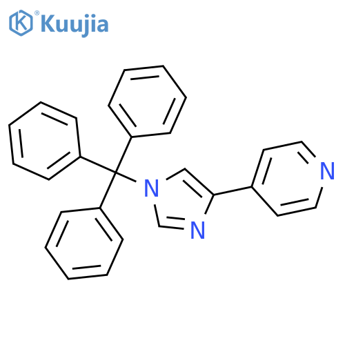 PYRIDINE, 4-[1-(TRIPHENYLMETHYL)-1H-IMIDAZOL-4-YL]- structure