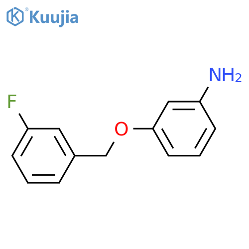 3-(3-fluorophenyl)methoxyaniline structure