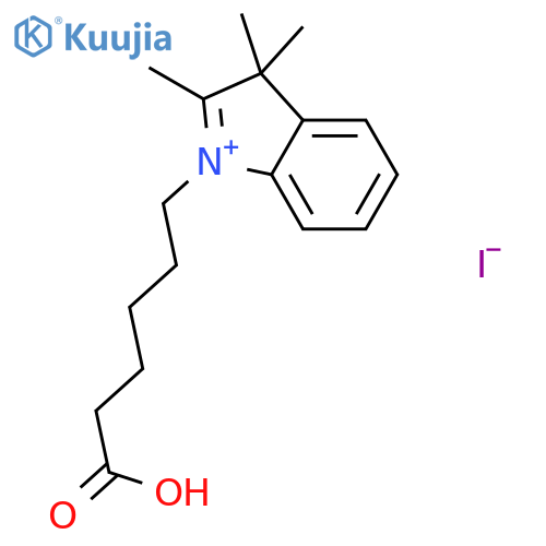 3H-Indolium, 1-(5-carboxypentyl)-2,3,3-trimethyl-, iodide structure