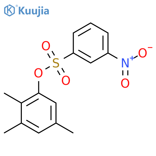 2,3,5-trimethylphenyl 3-nitrobenzene-1-sulfonate structure