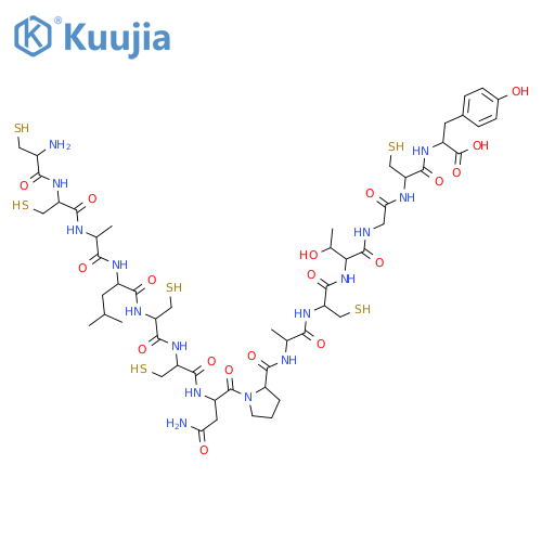 L-Tyrosine,L-cysteinyl-L-cysteinyl-L-alanyl-L-leucyl-L-cysteinyl-L-cysteinyl-L-asparaginyl-L-prolyl-L-alanyl-L-cysteinyl-L-threonylglycyl-L-cysteinyl- structure