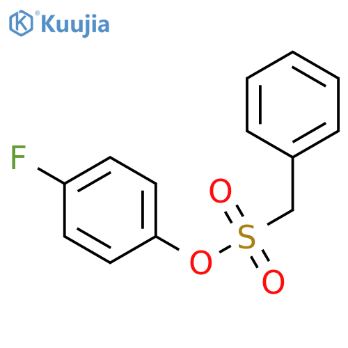 BENZENEMETHANESULFONIC ACID, 4-FLUOROPHENYL ESTER structure