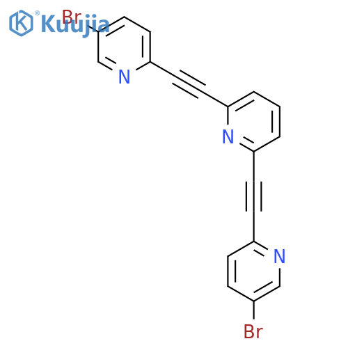 PYRIDINE, 2,6-BIS[(5-BROMO-2-PYRIDINYL)ETHYNYL]- structure