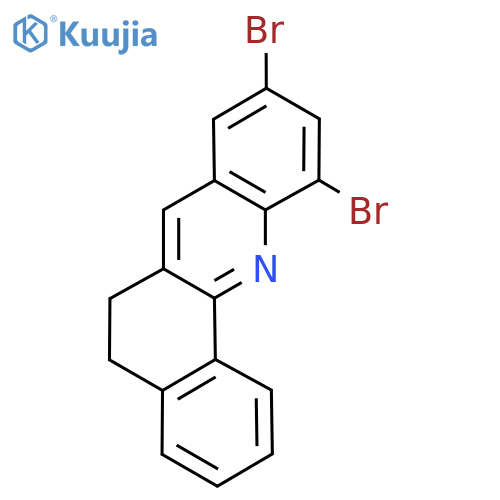 9,11-Dibromo-5,6-dihydrobenzo[c]acridine structure