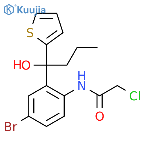 ACETAMIDE, N-[4-BROMO-2-[1-HYDROXY-1-(2-THIENYL)BUTYL]PHENYL]-2-CHLORO- structure