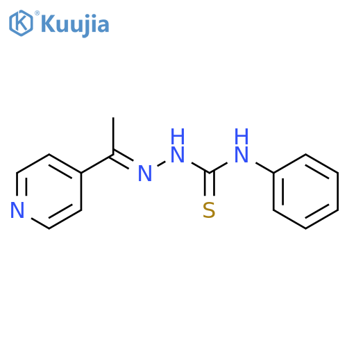 Hydrazinecarbothioamide, N-phenyl-2-[1-(4-pyridinyl)ethylidene]-, (2E)- structure