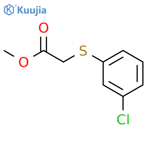 methyl 2-(3-chlorophenyl)sulfanylacetate structure