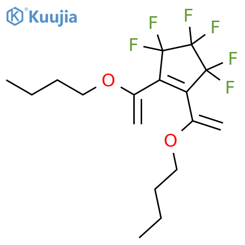 CYCLOPENTENE, 1,2-BIS(1-BUTOXYETHENYL)-3,3,4,4,5,5-HEXAFLUORO- structure