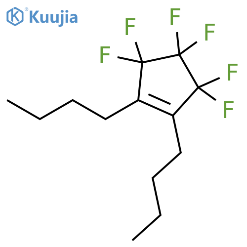 Cyclopentene, 1,2-dibutyl-3,3,4,4,5,5-hexafluoro- structure