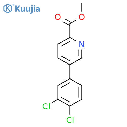 Methyl 5-(3,4-dichlorophenyl)picolinate structure