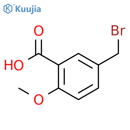 5-(bromomethyl)-2-methoxybenzoic acid structure