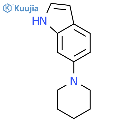 1H-Indole, 6-(1-piperidinyl)- structure