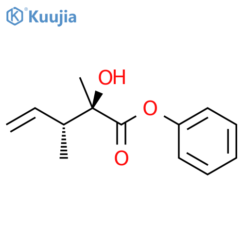 4-PENTENOIC ACID, 2-HYDROXY-2,3-DIMETHYL-, PHENYL ESTER, (R*,R*)- structure