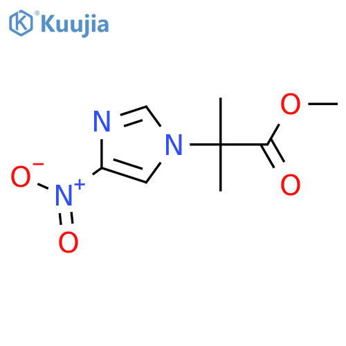 methyl 2-methyl-2-(4-nitro-1H-imidazol-1-yl)propanoate structure