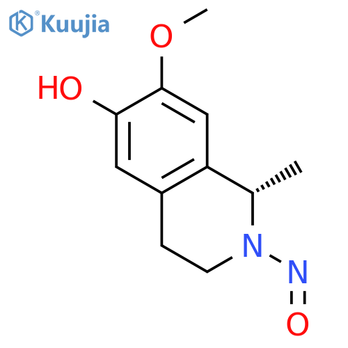 6-ISOQUINOLINOL, 1,2,3,4-TETRAHYDRO-7-METHOXY-1-METHYL-2-NITROSO-, (1S)- structure