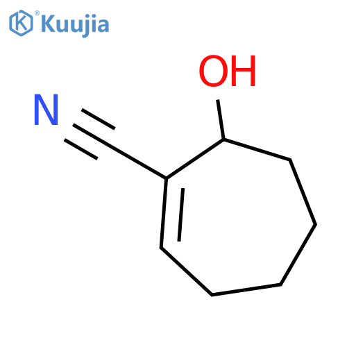 1-Cycloheptene-1-carbonitrile, 7-hydroxy- structure