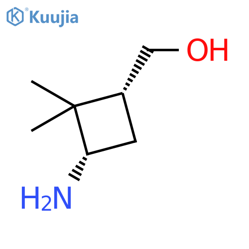 Cyclobutanemethanol, 3-amino-2,2-dimethyl-, (1R,3S)- structure
