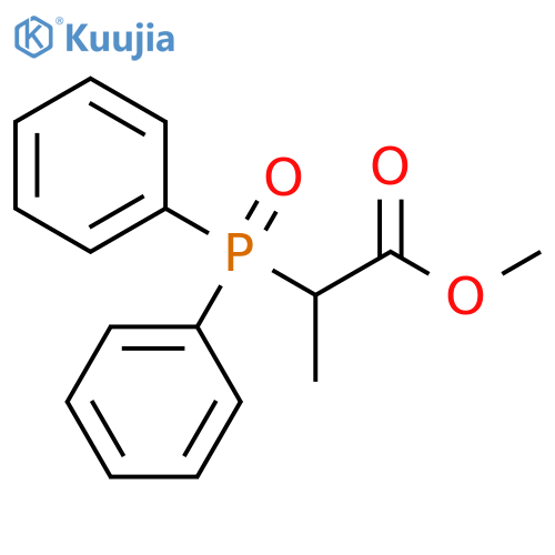 Propanoic acid, 2-(diphenylphosphinyl)-, methyl ester structure