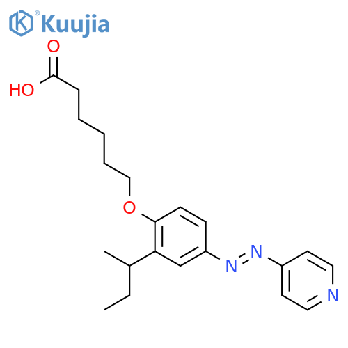 Hexanoic acid, 6-[2-(1-methylpropyl)-4-(4-pyridinylazo)phenoxy]- structure