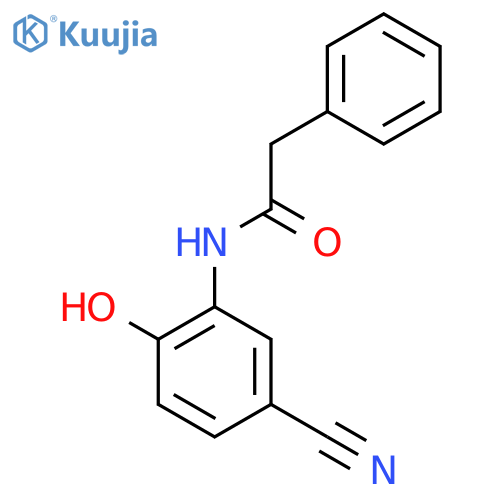 Benzeneacetamide, N-(5-cyano-2-hydroxyphenyl)- structure