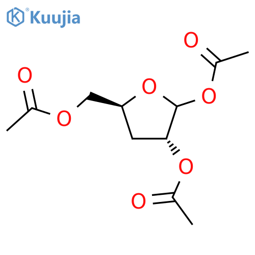 1,2,5-Tri-O-acetyl-3-deoxy-D-ribofuranose structure