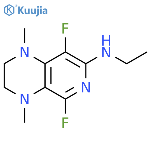 N-ethyl-5,8-difluoro-1,2,3,4-tetrahydro-1,4-dimethyl-Pyrido[3,4-b]pyrazin-7-amine structure