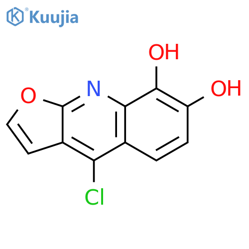 FURO[2,3-B]QUINOLINE-7,8-DIOL, 4-CHLORO- structure