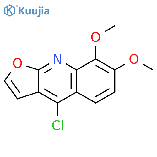 Furo[2,3-b]quinoline, 4-chloro-7,8-dimethoxy- structure