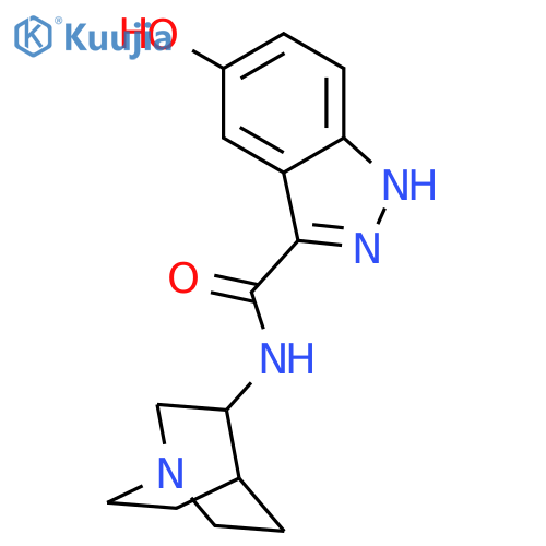 1H-Indazole-3-carboxamide,N-(3S)-1-azabicyclo[2.2.2]oct-3-yl-5-hydroxy- structure